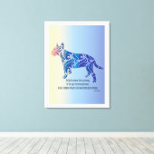 ハリケーンやタイガー・ブル・テリアの芸術のようなものである キャンバスプリント (インサイチュ (ウッドフロア))