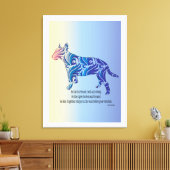 ハリケーンやタイガー・ブル・テリアの芸術のようなものである キャンバスプリント (インサイチュ (リビング))