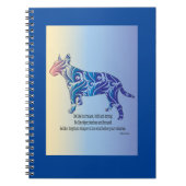 ハリケーンやタイガー・ブル・テリアの芸術のようなものである ノートブック (正面)