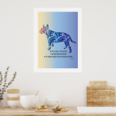 ハリケーンやタイガー・ブル・テリアの芸術のようなものである ポスター (キッチン)