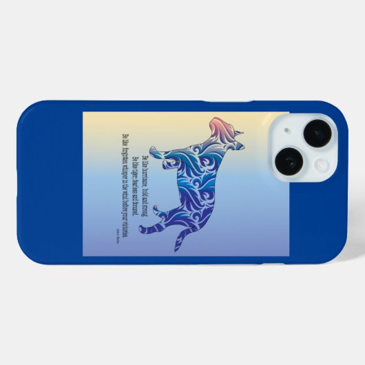 ハリケーンやタイガー・ブル・テリアの芸術のようなものである Case-Mate iPhoneケース (裏面 (横))