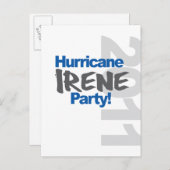 ハリケーンアイリーンパーティー2011 インビテーションポストカード (正面/裏面)