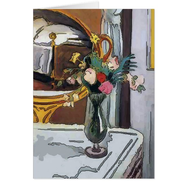 ハリケーンガラスの花 (正面)