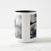 ハリケーンサンディの衛星コラージビュー マグカップ (中央)