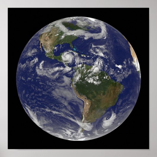 ハリケーンディーンがユカタン半島に接近 ポスター (正面)