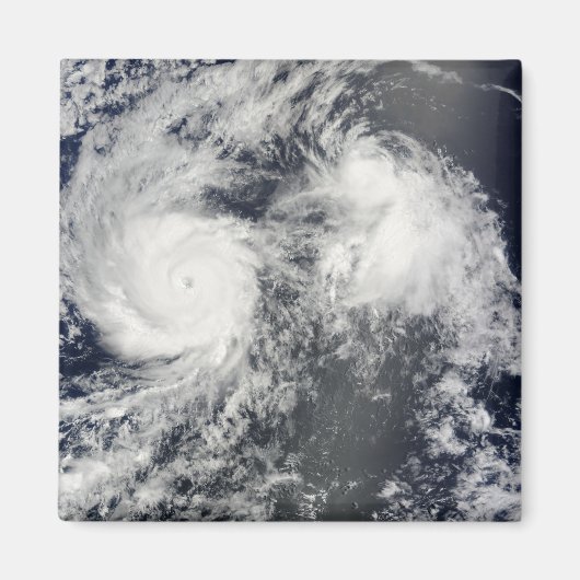 ハリケーンフェリシアとHawの東ストームエンリケ マグネット (正面)