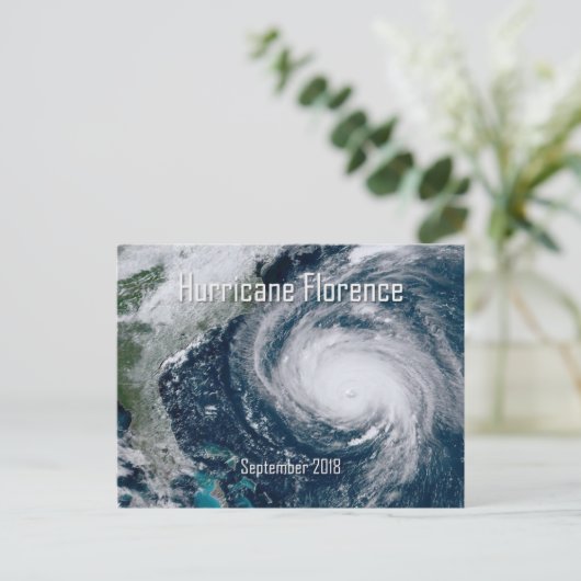 ハリケーンフローレンスビューからの宇宙 ポストカード (スタンド正面)