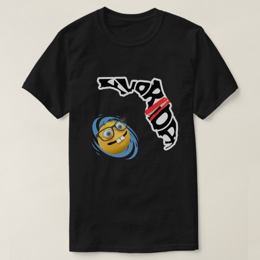 ハリケーンミルトンおもしろいフロリダオフィス宇宙 Tシャツ (デザイン正面)