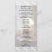 ハリケーンランプ付きパーラー結婚式 プログラム (裏面)