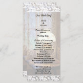 ハリケーンランプ付きパーラー結婚式 プログラム (正面/裏面)