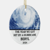 ハリケーン得・ベリルが襲った年 セラミックオーナメント (右)