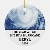ハリケーン得・ベリルが襲った年 セラミックオーナメント (裏面)