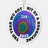 ハリケーン得Ian 2022が襲った年 セラミックオーナメント (左)
