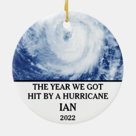 ハリケーン得Ian 2022が襲った年 セラミックオーナメント