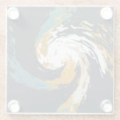 ハリケーン旋回 ガラスコースター (裏面)