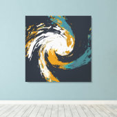 ハリケーン旋回 キャンバスプリント (インサイチュ (ウッドフロア))