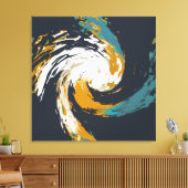 ハリケーン旋回 キャンバスプリント (インサイチュ (リビング))