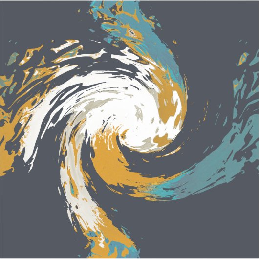 ハリケーン旋回 シール (正面)