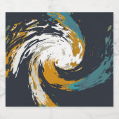 ハリケーン旋回 スパークリングワインラベル (シングルラベル)