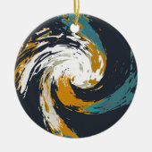 ハリケーン旋回 セラミックオーナメント (正面)