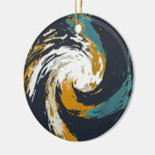 ハリケーン旋回 セラミックオーナメント (左)
