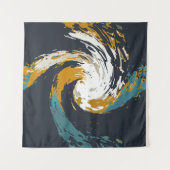 ハリケーン旋回 タペストリー (正面(横))