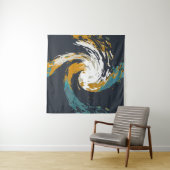 ハリケーン旋回 タペストリー (インサイチュ(横))