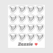 ハリケーン気象天気予報リマインダー シール (シート)