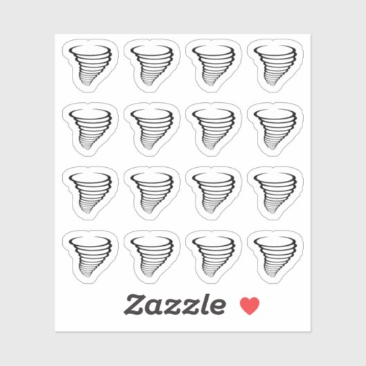 ハリケーン気象学天気予報リマインダー シール (シート)