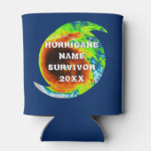 ハリケーン生存者パーソナライズされたのカスタム 缶クーラー (裏面)