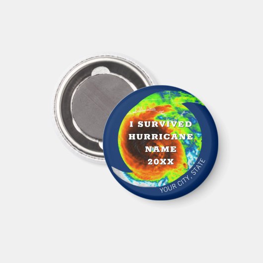 ハリケーン遺族パーソナライズされた記念 マグネット (正面/裏面)