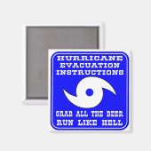 ハリケーン避難指示計画 マグネット (正面/裏面)