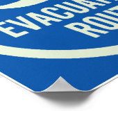 ハリケーン避難経路ポスター ポスター (角)