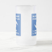 ハリケーン避難計画 フロストグラスビールジョッキ (中央)