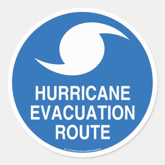ハリケーン避難 ラウンドシール (正面)