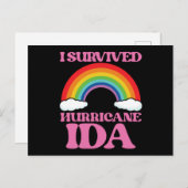 ハリケーン・アイダを生き抜いた ポストカード (正面/裏面)