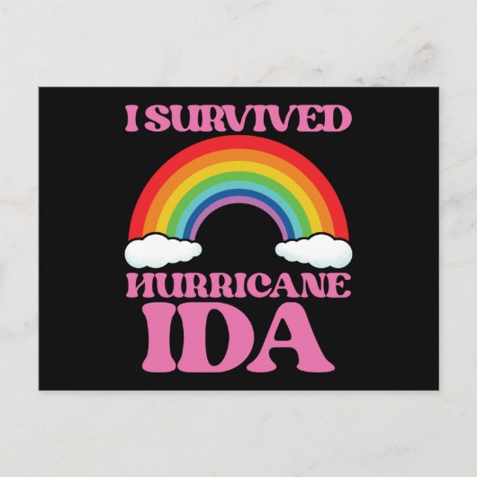 ハリケーン・アイダを生き抜いた ポストカード (正面)