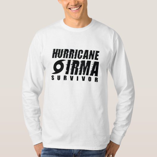 ハリケーン・イルマの生存者 Tシャツ (正面)