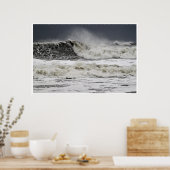 ハリケーン・サンディの荒れ狂う海 ポスター (キッチン)