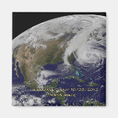 ハリケーン・サンディの衛星観測 マグネット (正面)