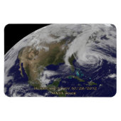 ハリケーン・サンディの衛星観測 マグネット (横)