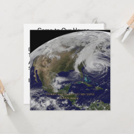 ハリケーン・サンディ上陸時の衛星画像 - 新築祝いの代わりに 招待状