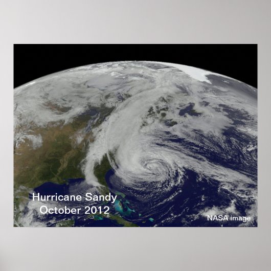 ハリケーン・サンディ宇宙ポスター ポスター (正面)