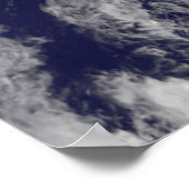 ハリケーン「サンディ60x40」ポスターの衛星表示 ポスター (角)