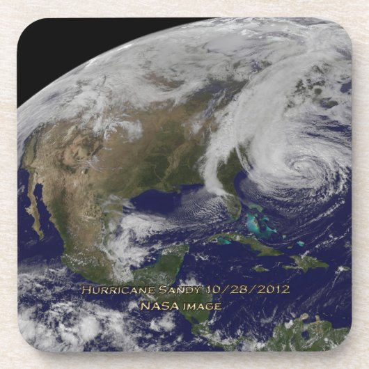 ハリケーン「サンディ」の衛星画像 コースター (正面)