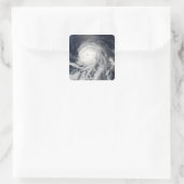 ハリケーン・シーリアの衛星観測 スクエアシール (バッグ)