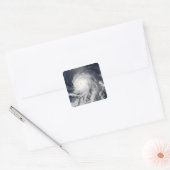 ハリケーン・シーリアの衛星観測 スクエアシール (封筒)