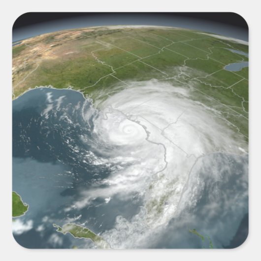 ハリケーン・デニス2 スクエアシール (正面)