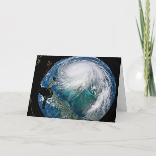 ハリケーン・ドリアンの見解。 カード (正面)