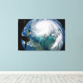 ハリケーン・ドリアンの見解。 キャンバスプリント (インサイチュ (ウッドフロア))